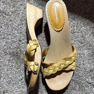 Banana Republic Women's Yellow Braided Sandals